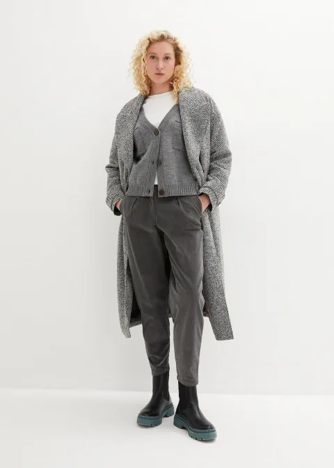 Pantalon en velours côtelé, Balloon Fit