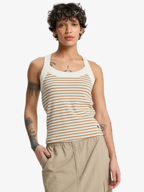 Riza Striped - Débardeur pour Femme Marron