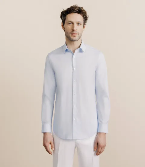 IZAC - Chemise col français ciel
