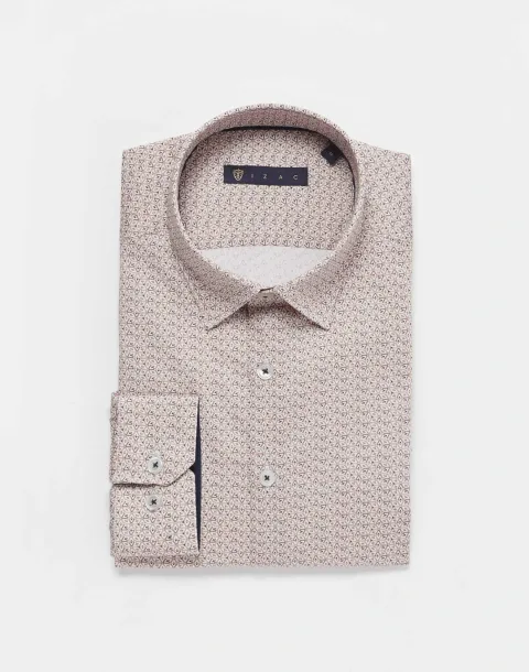 IZAC - Chemise motif camel