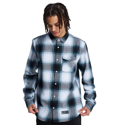 Marshal - Chemise en flanelle Bleu Homme