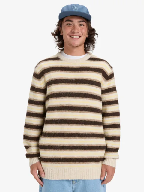 Lagos Striped - Pull pour Homme Marron