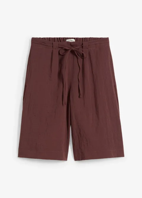 Bermuda fluide en viscose mélangée