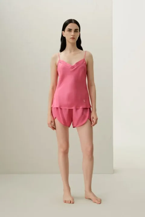 Ensemble caraco en soie LILYSILK × NBCF – Soutenez la lutte contre le cancer du sein