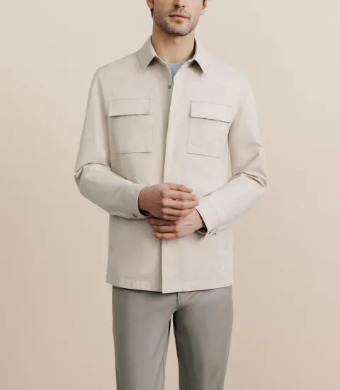 IZAC - Veste casual 100% coton beige