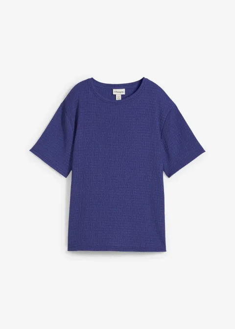T-shirt en crêpe gaufré