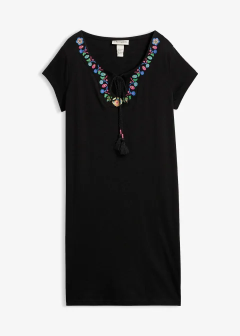 Robe en jersey coton flammé