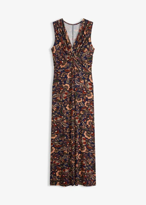 Robe longue en viscose extensible