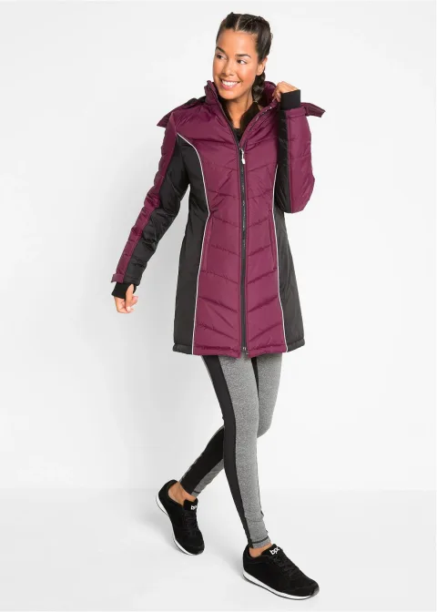 Manteau de ski matelassé technique, imperméable
