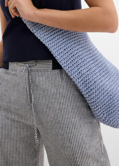 Pantalon 7/8 en lin mélangé