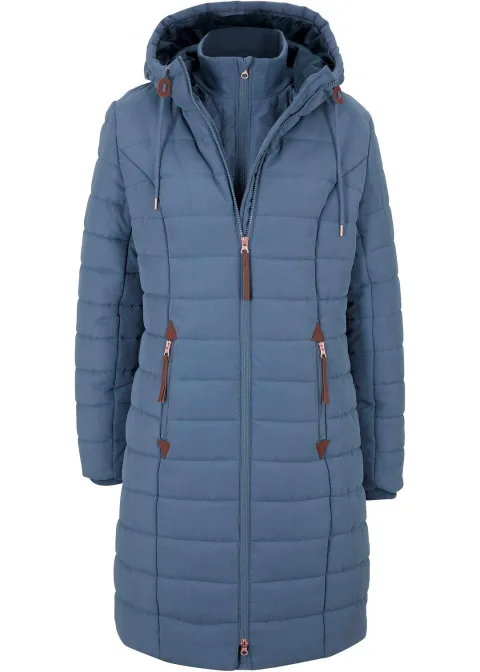 Doudoune longue, style 2 en 1