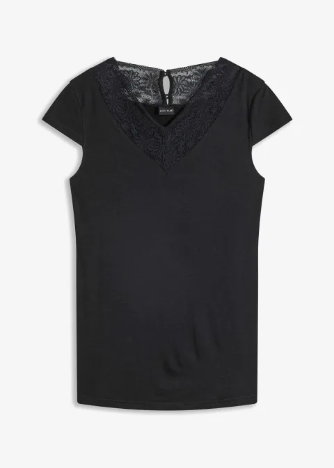 T-shirt avec dentelle