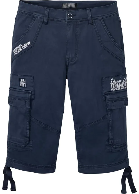 Bermuda long et regular avec poches cargo