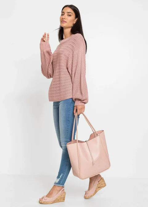 Pull oversize en maille ajourée