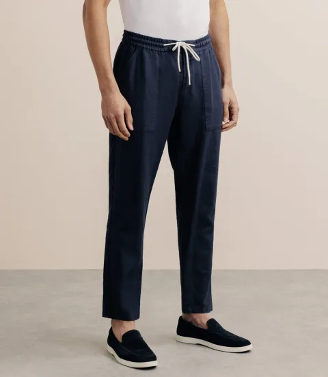 IZAC - Pantalon élastiqué marine