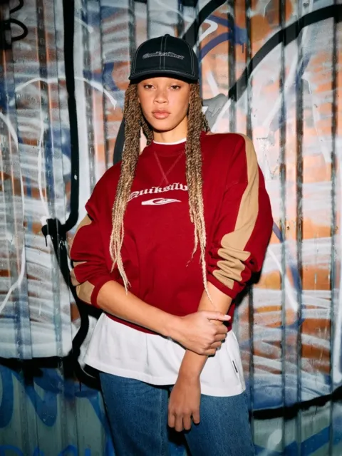 Graphic - Pull à col rond pour Femme Rouge