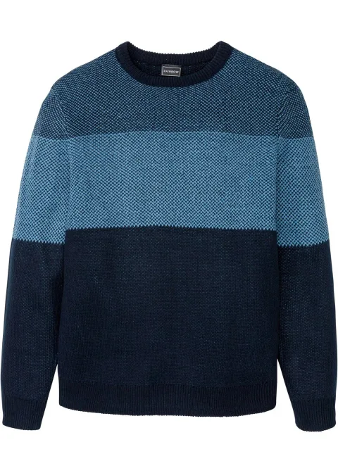 Pull col rond style color block