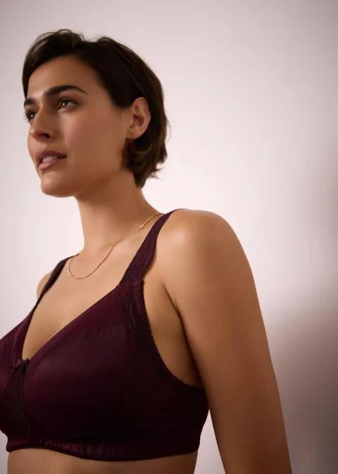 Soutien-gorge grand maintien sans armatures, bretelles rembourrées