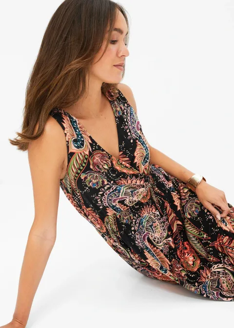 Robe longue en viscose douce et extensible
