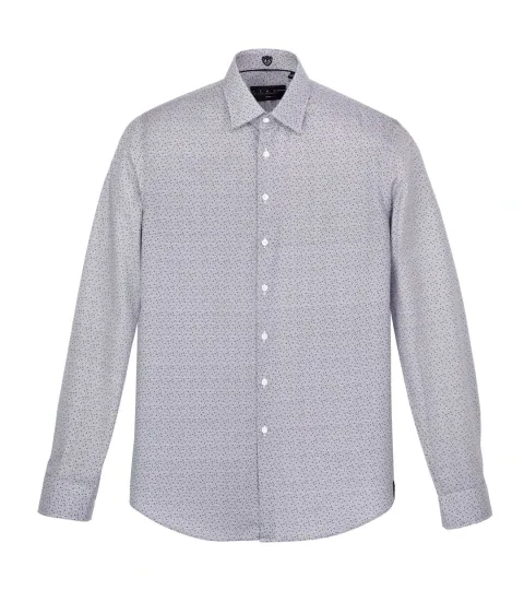 IZAC - Chemise à imprimé bordeaux ''Serpent''