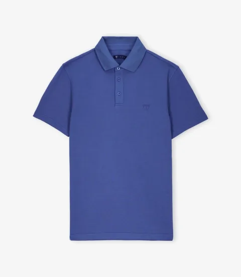 IZAC - Polo piqué indigo