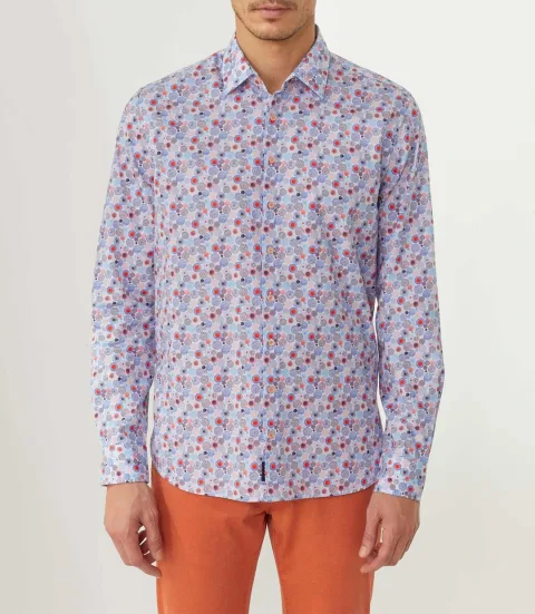 IZAC - Chemise casual orange ''Tim''