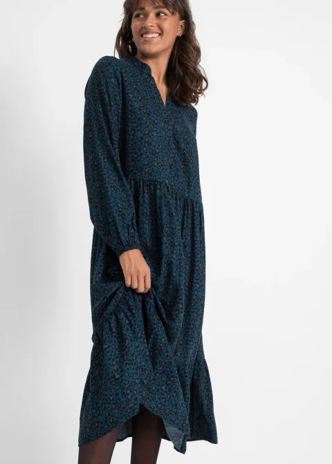 Robe midi en viscose
