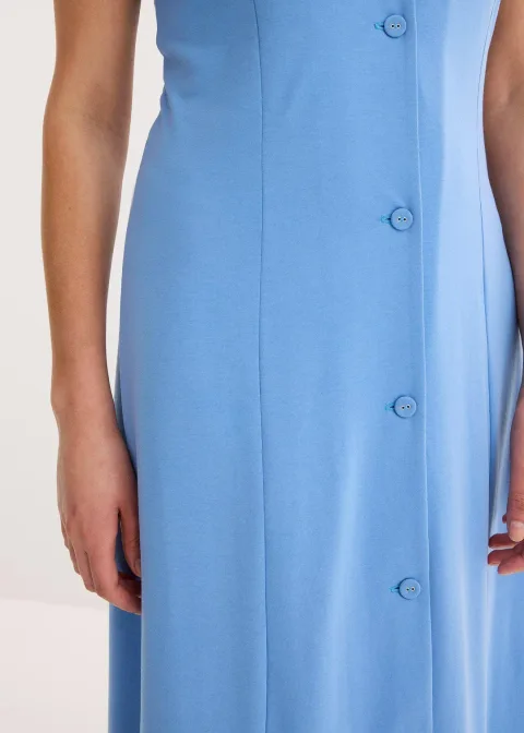 Robe fendue en jersey