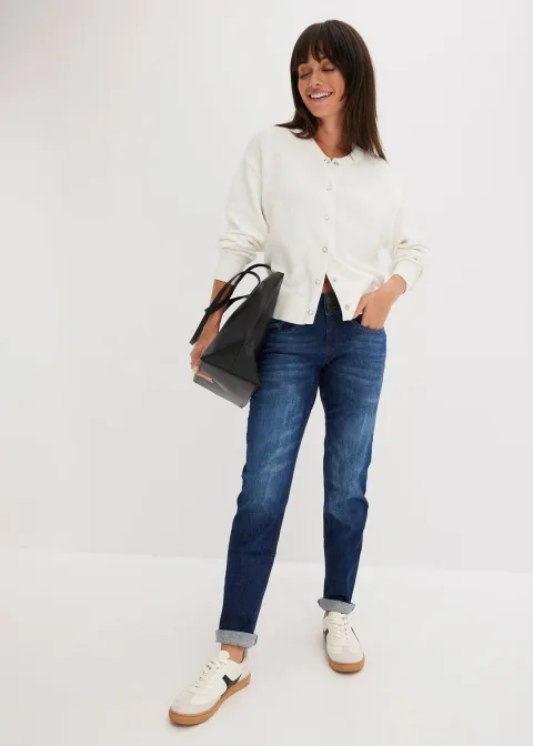 Jean mom taille mi-haute