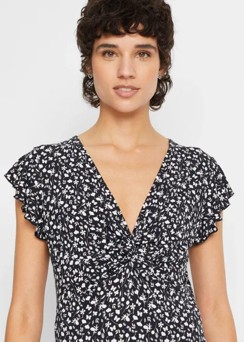 Blouse en jersey viscose extensible
