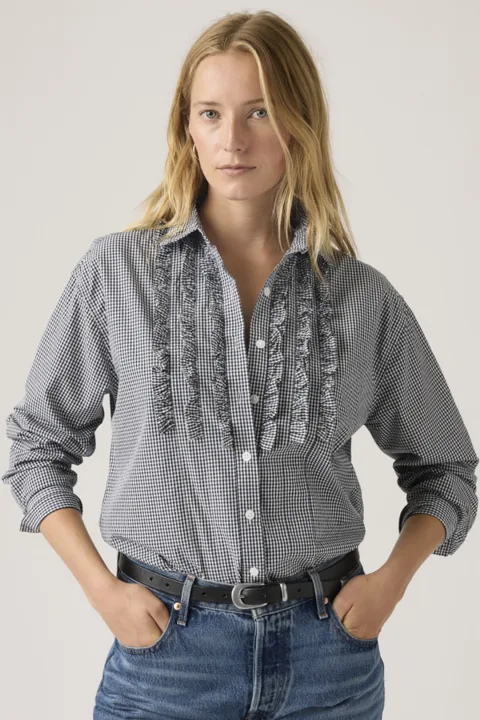 Levi's Chemise Novelty Harlie - Femme - Bleu / Ceicil Micro - XS