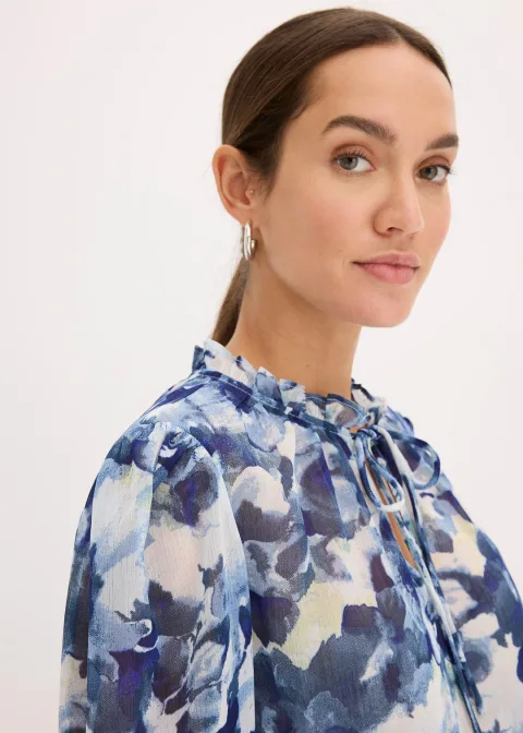 Blouse imprimée en mousseline
