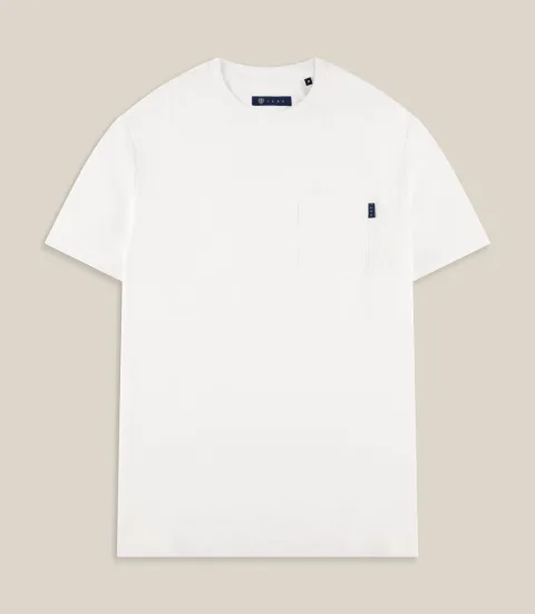 IZAC - T-shirt à poche blanc