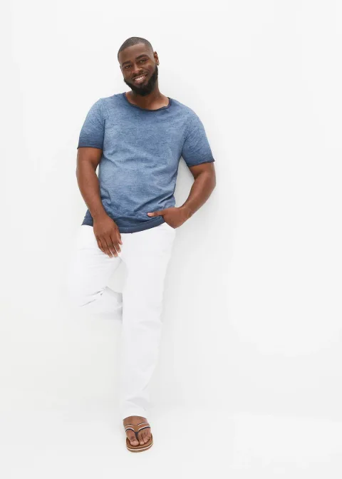 T-shirt 100% coton, aspect délavé