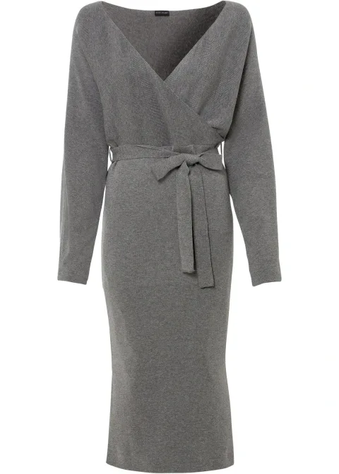 Robe fluide en maille de viscose mélangée