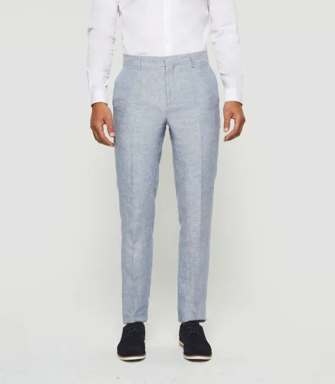 IZAC - Pantalon ville bleu ciel ''Bieloc''