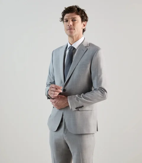 IZAC - Costume 2 boutons gris