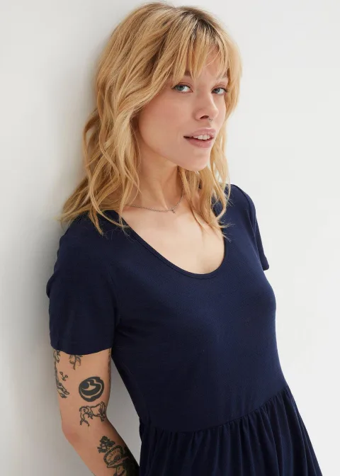 Robe en jersey texturé