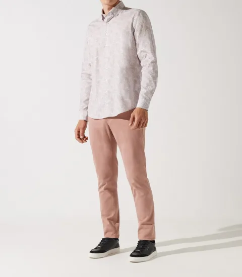 IZAC - Chemise à imprimé floral rose JACINTHE