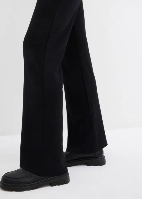 Pantalon de grossesse en jersey milano, jambes légèrement évasées