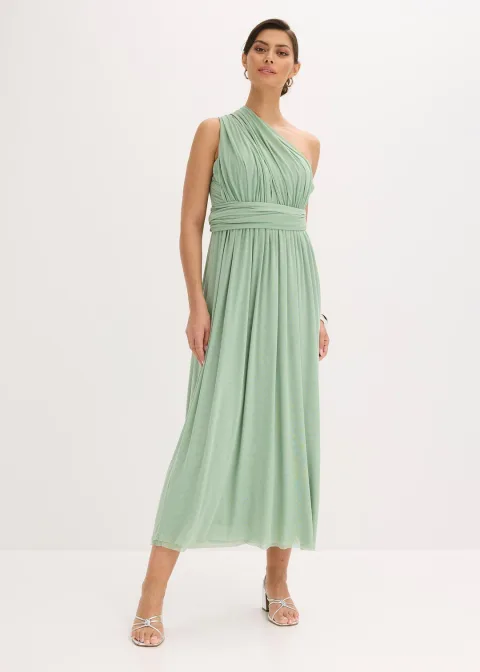Robe longue en mesh, avec plusieurs façons de la porter