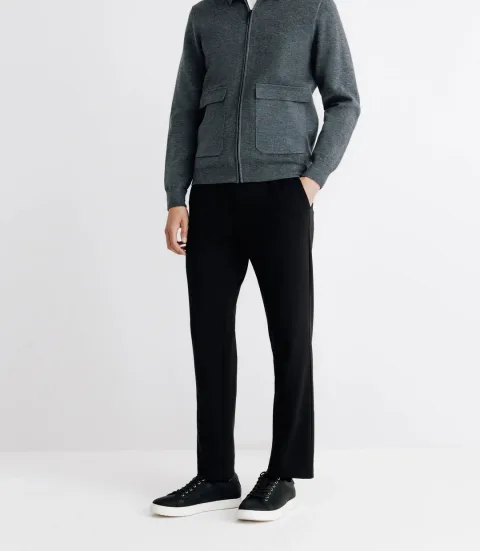 IZAC - Pull cardigan zippé anthracite