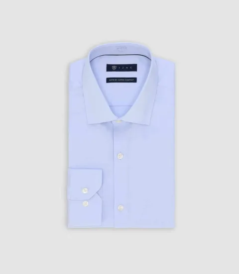 IZAC - Chemise col italien ciel
