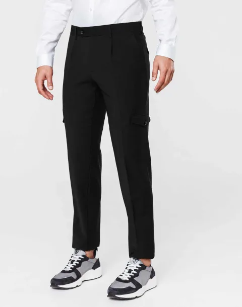 IZAC - Pantalon ville cargo noir ''Timo''