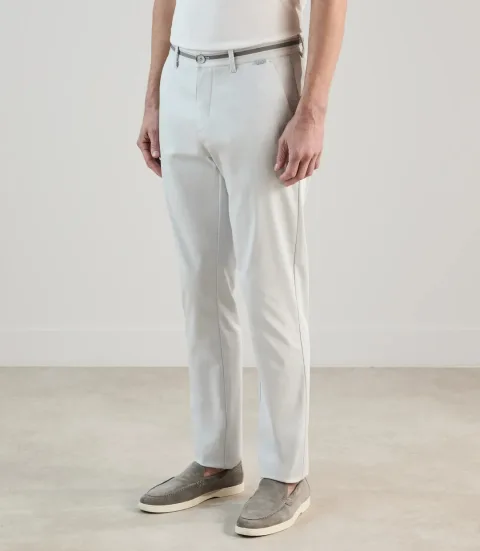 IZAC - Pantalon chino gris perle