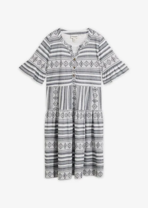 Robe en jersey de viscose mélangée