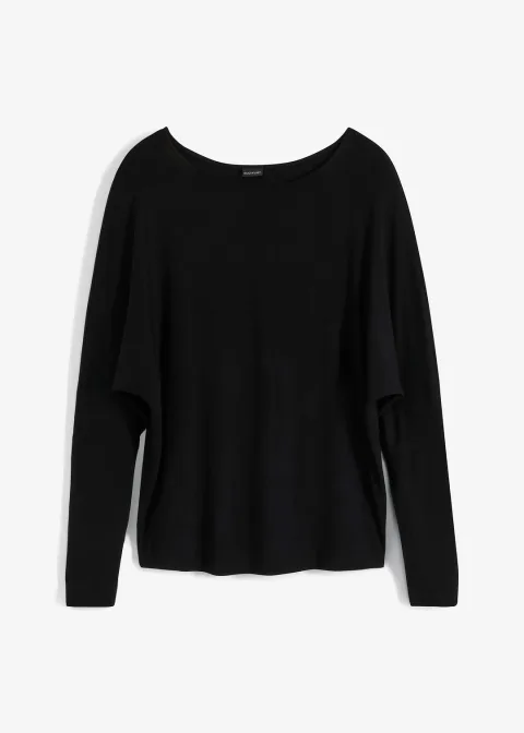T-shirt manches longues en viscose douce et extensible