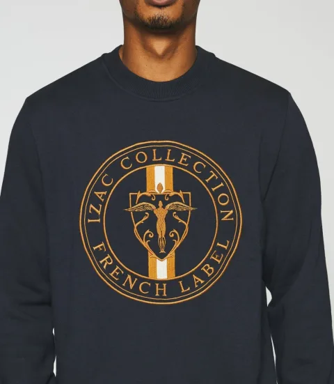IZAC - Sweat avec logo marine SWDEVON