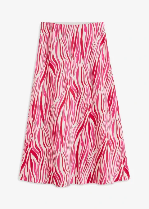 Jupe midi à taille élastiquée