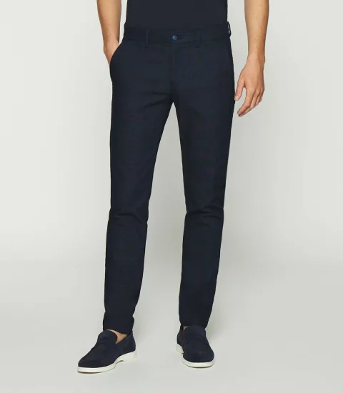 IZAC - Pantalon slack marine PERREBI